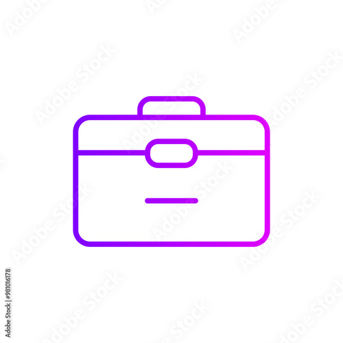brief case gradient icon