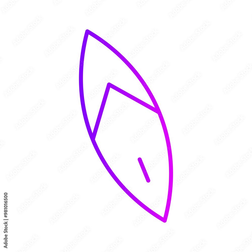 Surfboard gradient icon Surfboard gradient icon