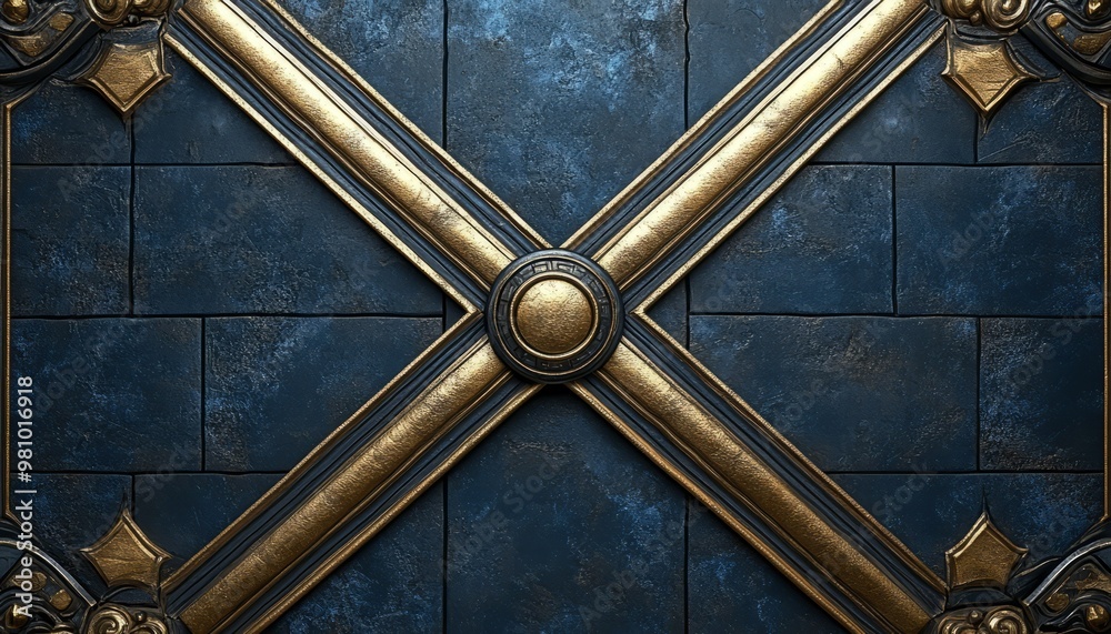 Ornate Gold and Black Decorative Wall Panel Ornate Gold and Black Decorative Wall Panel