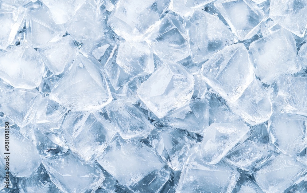 Frozen Ice Crystals, geometric, abstract patterns formed by ice crystals and frost Frozen Ice Crystals, geometric, abstract patterns formed by ice crystals and frost