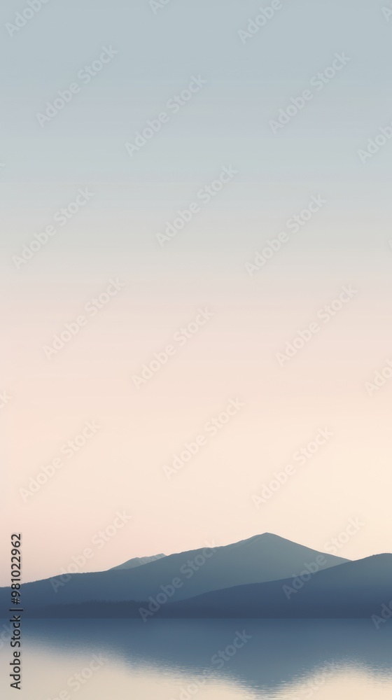 Fototapeta premium Lake mountain outdoors horizon.