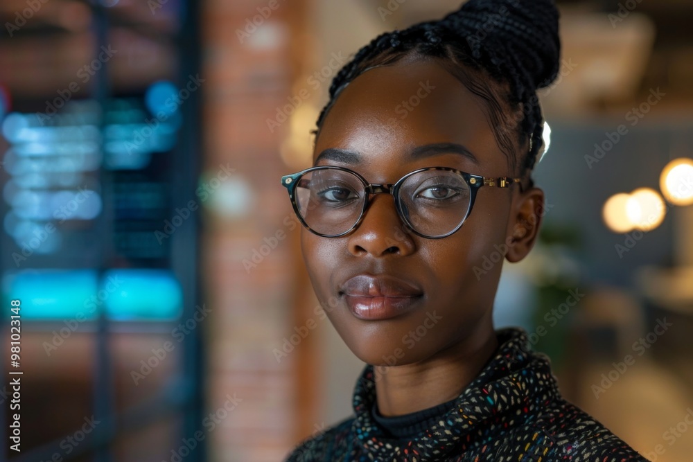 Portrait of a young female software developer