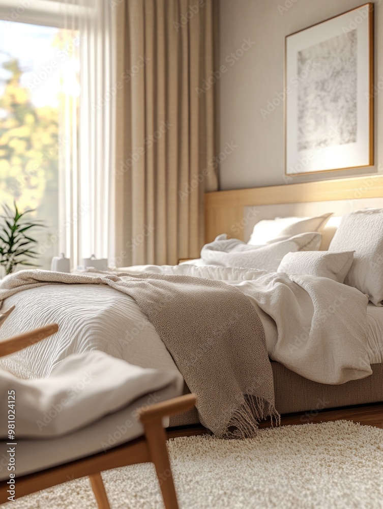 Fototapeta premium Bedroom interior