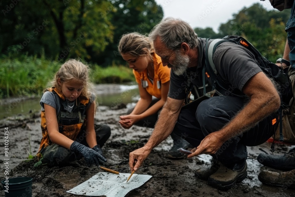 A group of people, including a child, are seen learning and exploring nature by the lakeside, highlighting the importance of hands-on education and connection to the environment. A group of people, including a child, are seen learning and exploring nature by the lakeside, highlighting the importance of hands-on education and connection to the environment.