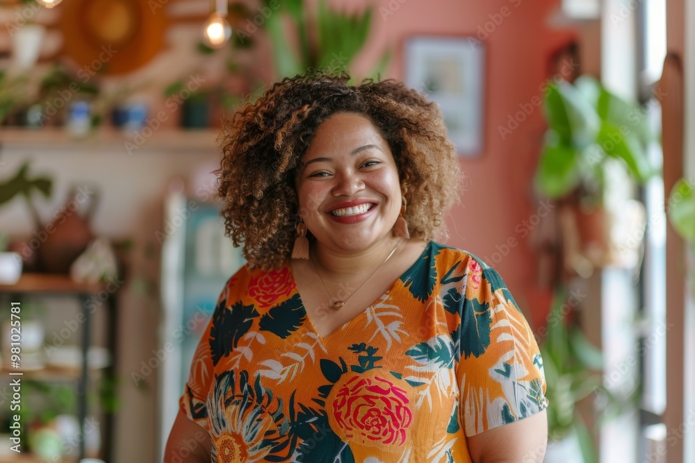 Portrait of a smiling black woman small business owner Portrait of a smiling black woman small business owner