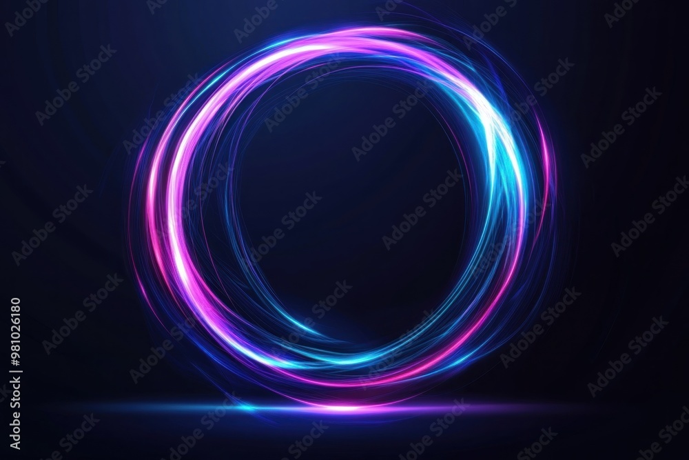 Abstract Neon Circle Abstract Neon Circle