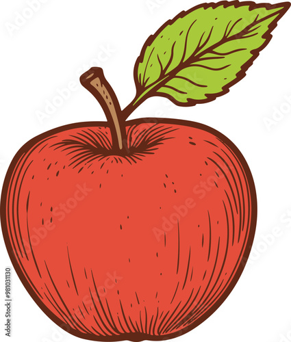 Apple fruit clipart design illustration