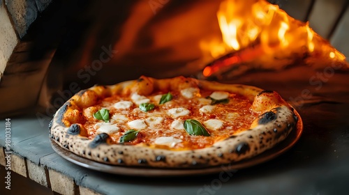 Freshly Baked Pizza From a Wood-Fired Oven.