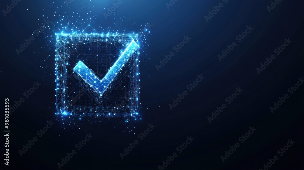 Abstract Checkmark Graphic Abstract Checkmark Graphic
