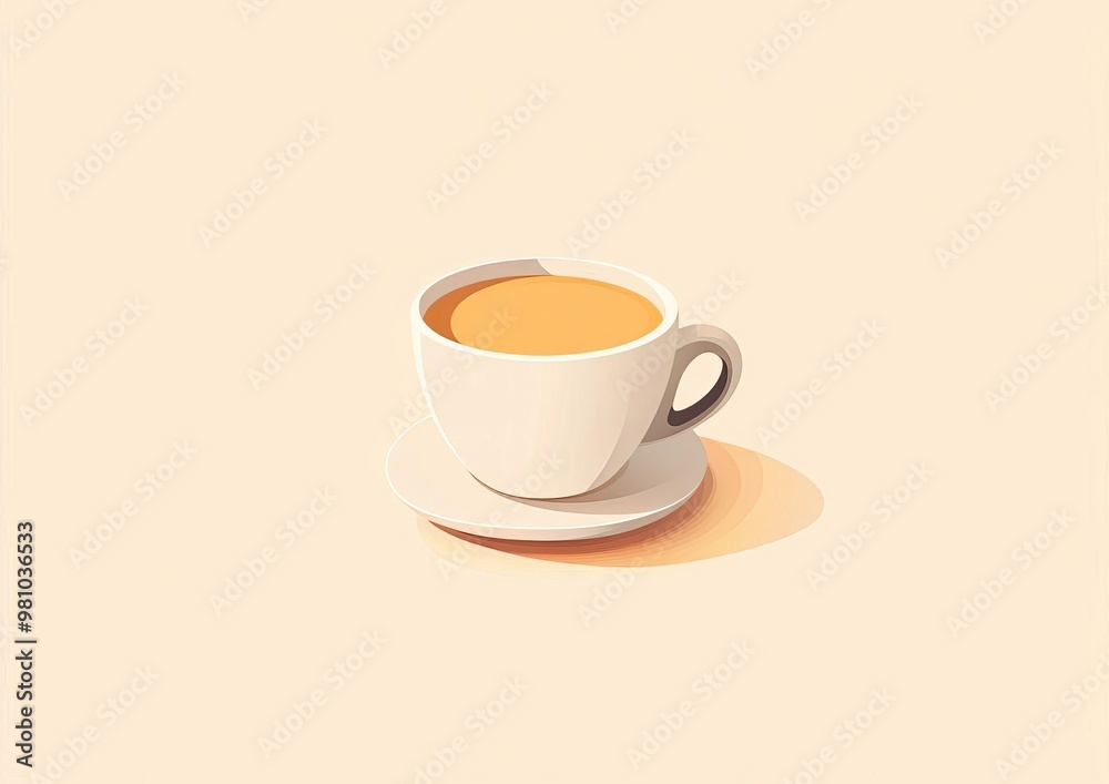 Minimalist Coffee Cup Illustration in Soft Lines and Neutral Tones Perfect for Modern Designs and Relaxing Spaces Minimalist Coffee Cup Illustration in Soft Lines and Neutral Tones Perfect for Modern Designs and Relaxing Spaces