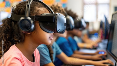 Visualize augmented reality transforming education, allowing students to explore interactive simulations and immersive learning environments from anywhere.