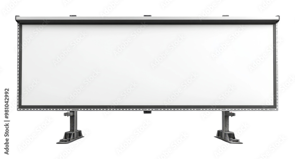 Obraz premium Projection Screen on Transparent Background for Presentation or Movie Viewing