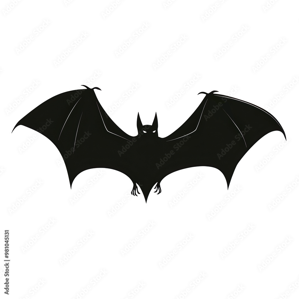 halloween symbol black silhouette of flying bat, icon isolated on white halloween symbol black silhouette of flying bat, icon isolated on white