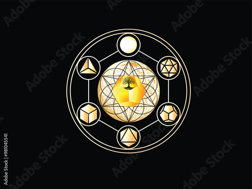 mystical spiritual moon design