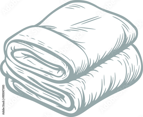 Towel drawing clipart design illustration