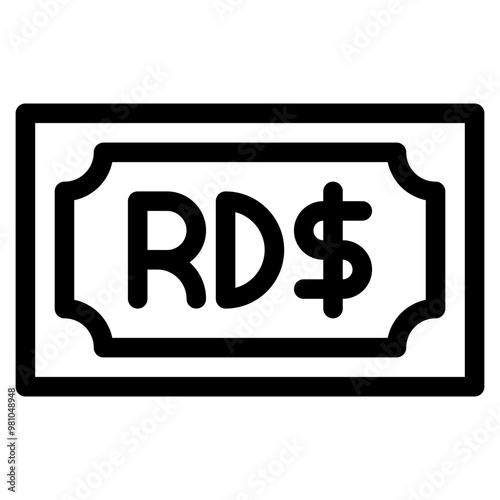 dominican peso, banknote, country, money, cash Icon