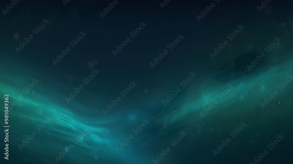 Obraz premium Abstract green and black background like aurora, planet space aurora background walpaper