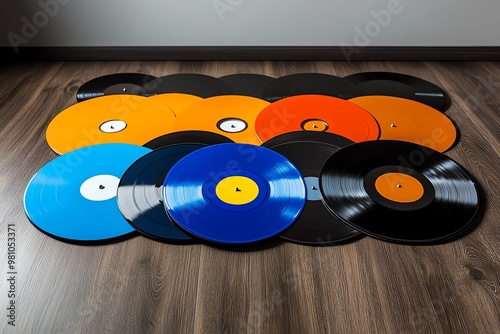 Direct materials for creating musical records, such as vinyl and paper labels