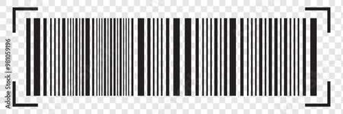 Barcode vector icon. Bar code for web. EPS 10.
