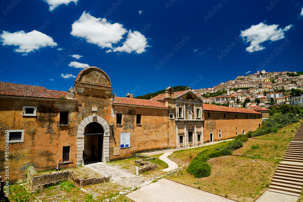 Fototapeta premium il magnifico monastero dei Frati Certosini, Certosa di Padula, Padula, Salerno, Campania, Italy
