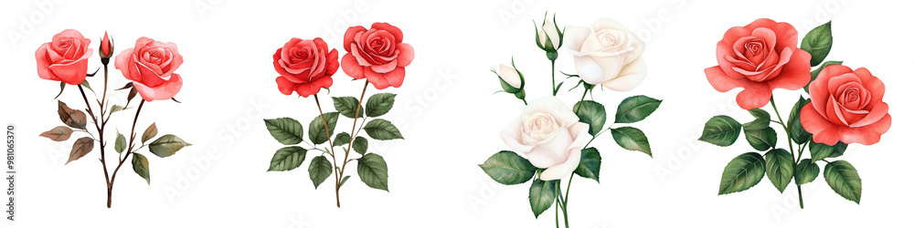 Beautiful collection of roses in various colors, perfect for floral arrangements or decoration. Beautiful collection of roses in various colors, perfect for floral arrangements or decoration.
