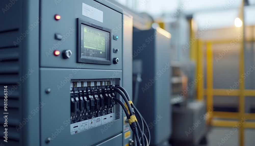 Electrical Panel in an Industrial Setting Electrical Panel in an Industrial Setting