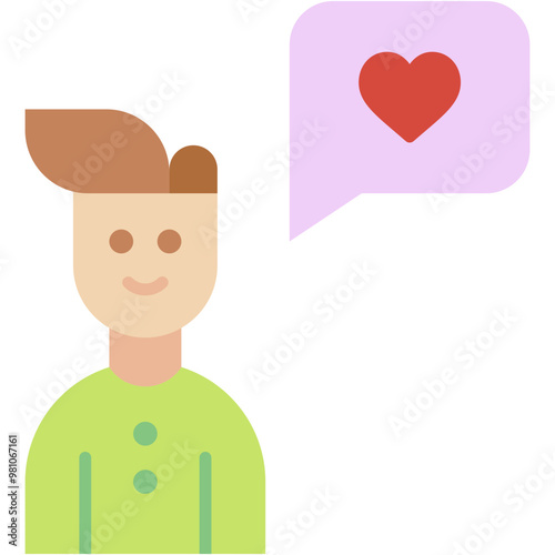 male, chat, heart , love and romance, miscellaneous, valentines day, valentine Icon