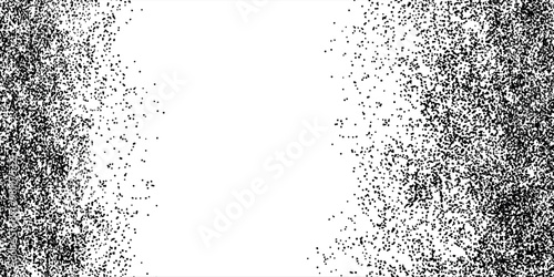 Abstract grunge halftone vector frame design. Dotted design element.