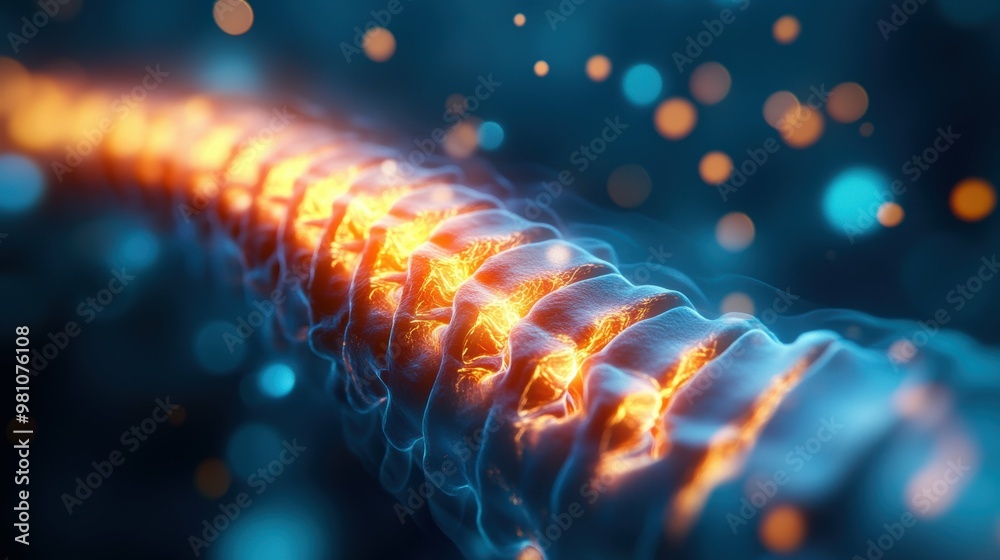 Horizontal 3D render showcasing the sharp stabbing pains of a pinched ...