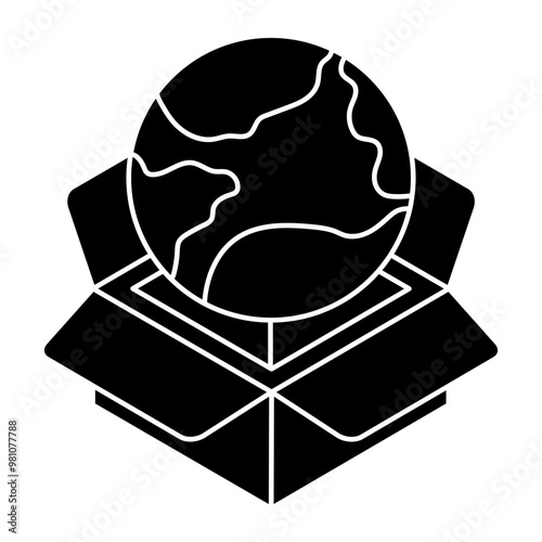 A perfect design icon of global delivery