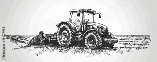 Train pulling into a station sketch engraving vector illustration. Scratch board imitation. Black and white image. Vector illustration