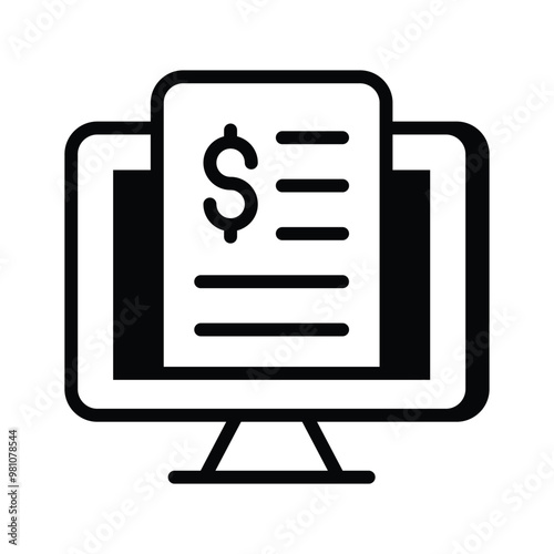 With this receipt icon manage transactions for clear purchase records