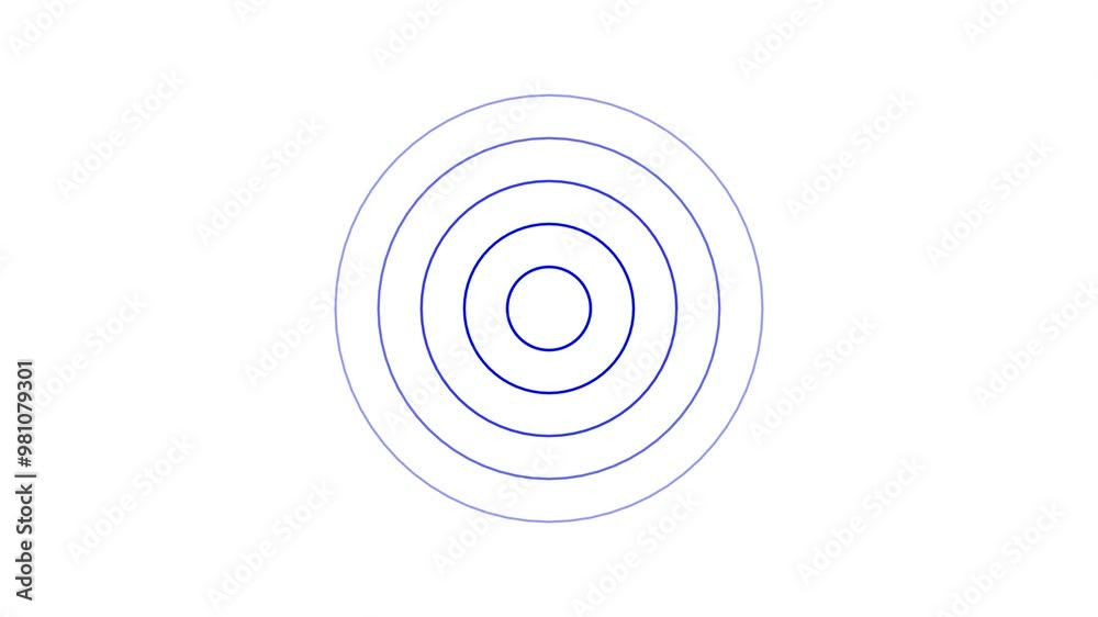 Digital radio wave signal animation on a white background. Digital radio wave signal animation on a white background.
