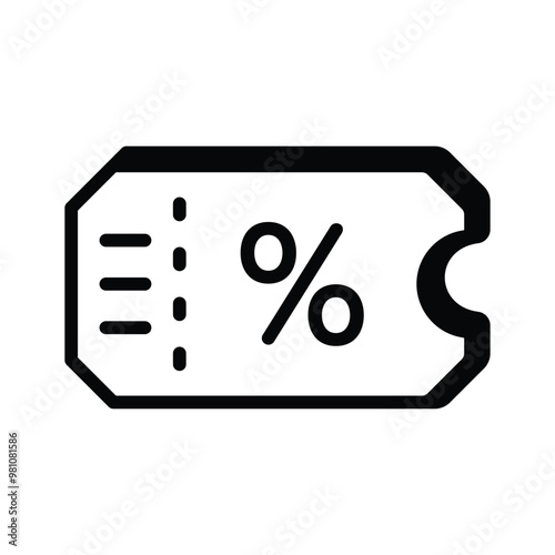 Save more with this discount coupon icon for special offers
