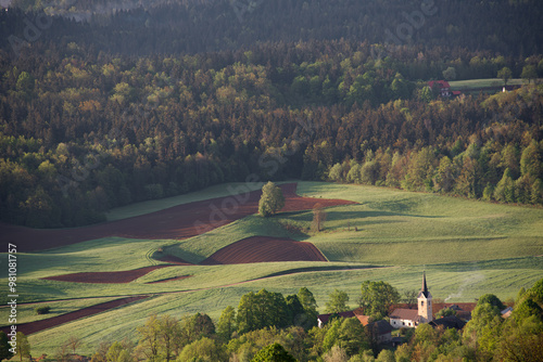 Slovenia - beautiful view over the valley