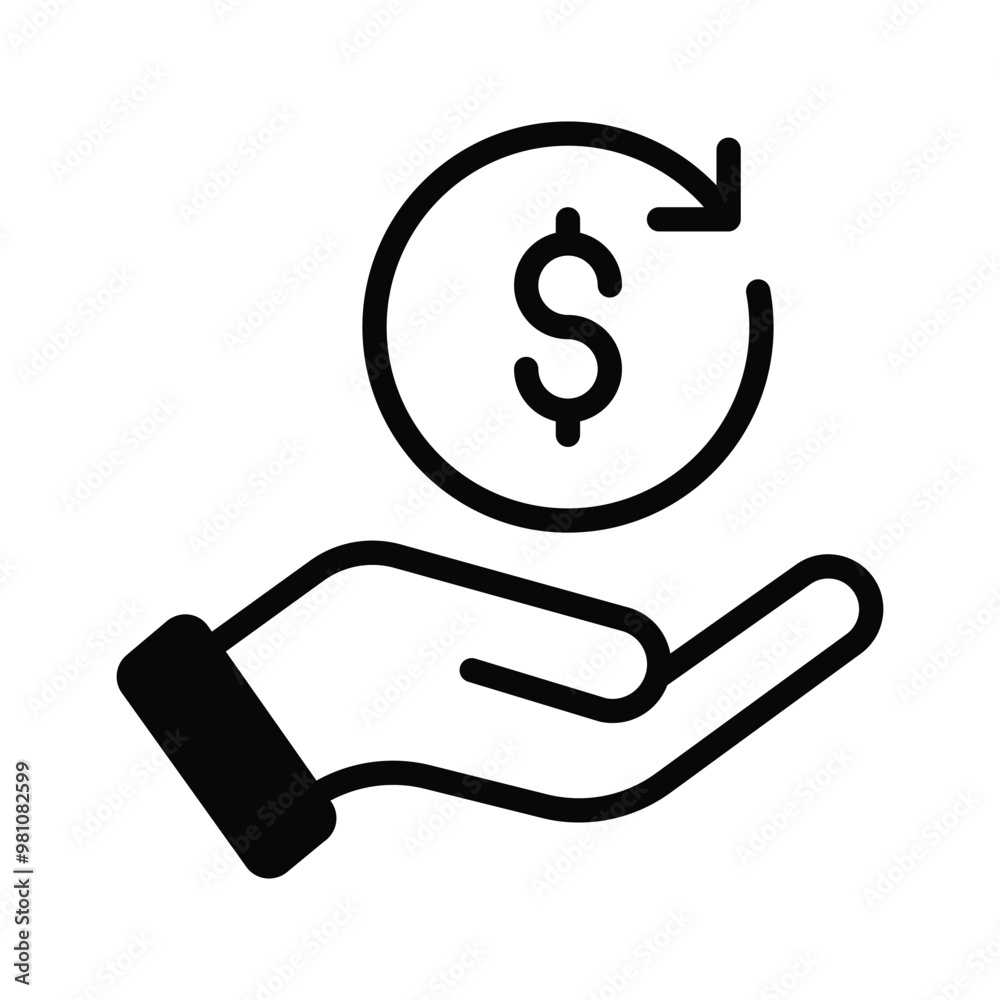 Ensure refunds with this money back icon for customer satisfaction Ensure refunds with this money back icon for customer satisfaction
