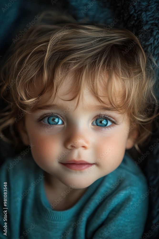 Dramatic close-up portrait of a toddler's expressions showcasing their captivating features and the depth of their emotions Dramatic close-up portrait of a toddler's expressions showcasing their captivating features and the depth of their emotions