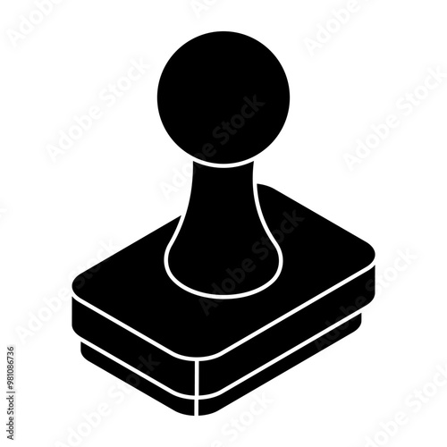 A unique design icon of stamp
