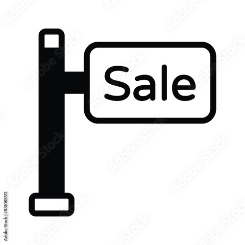 Sale board icon representing discounts and special offers