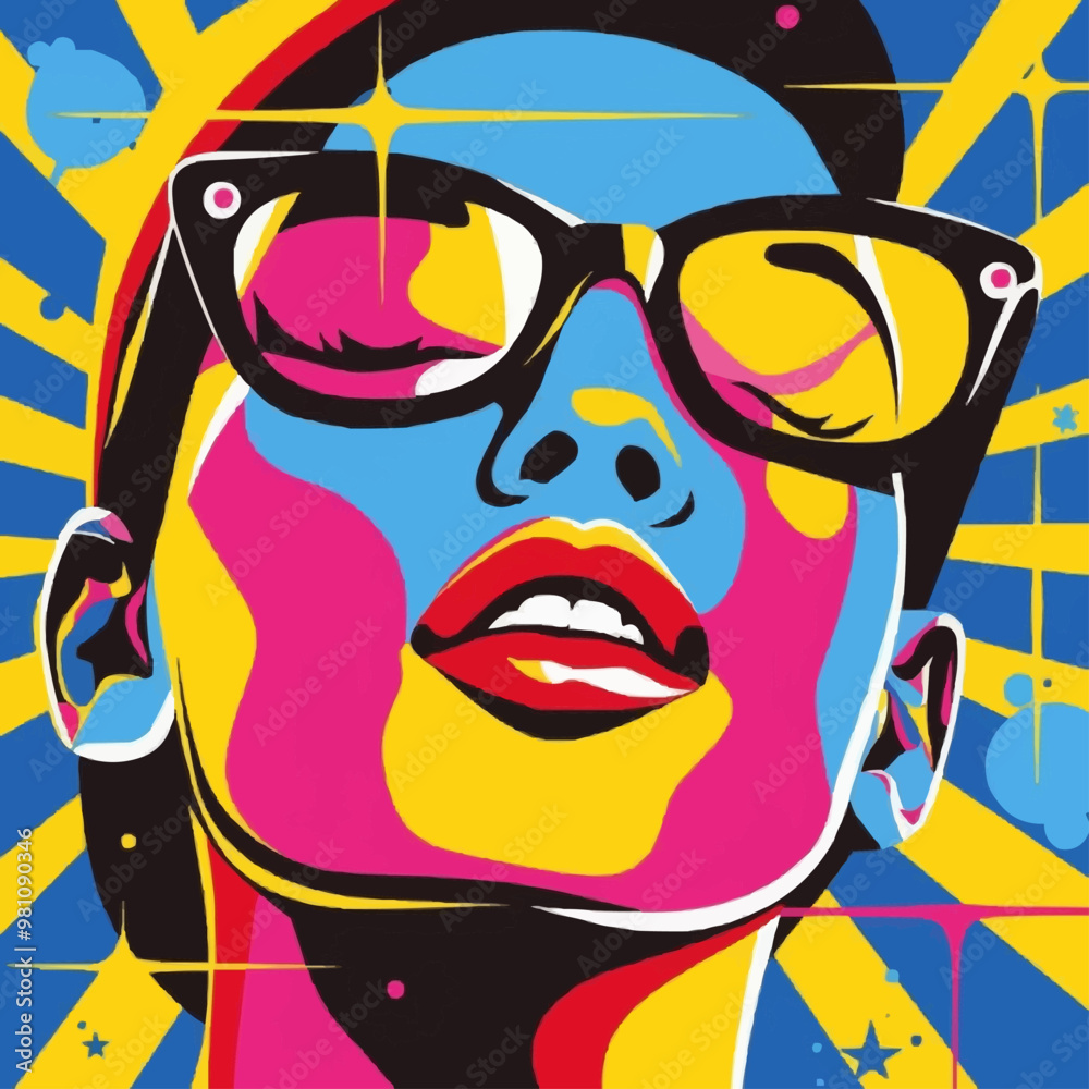 Modern pop art with bold colors and iconic imagery, creative and vibrant, vector illustration for t-shirt, flat style. Modern pop art with bold colors and iconic imagery, creative and vibrant, vector illustration for t-shirt, flat style.