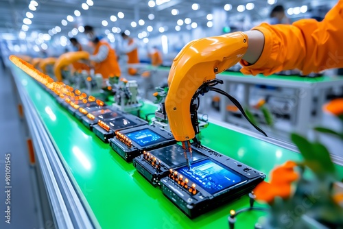 Agile production in consumer electronics, rapidly adapting production lines to meet new technology trends photo