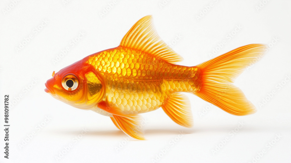 goldfish isolated on white background goldfish isolated on white background