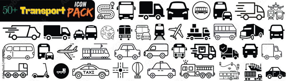 Comprehensive Transportation Icon Collection Comprehensive Transportation Icon Collection