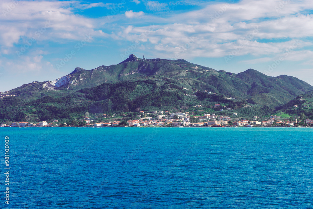Fototapeta premium Beautiful seaside lanscape of Zakinthos island, Greece