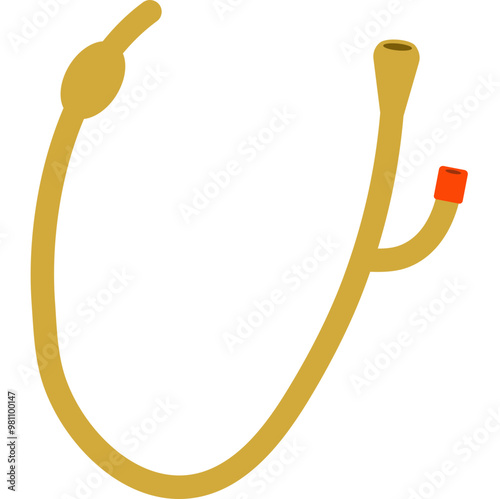 Urinary Catheter Illustration