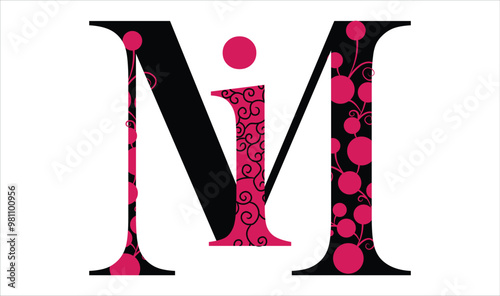 MI logo. M I design. White MI letter. MI, M I letter logo design. Initial letter MI linked circle uppercase monogram logo. M I letter logo vector design.