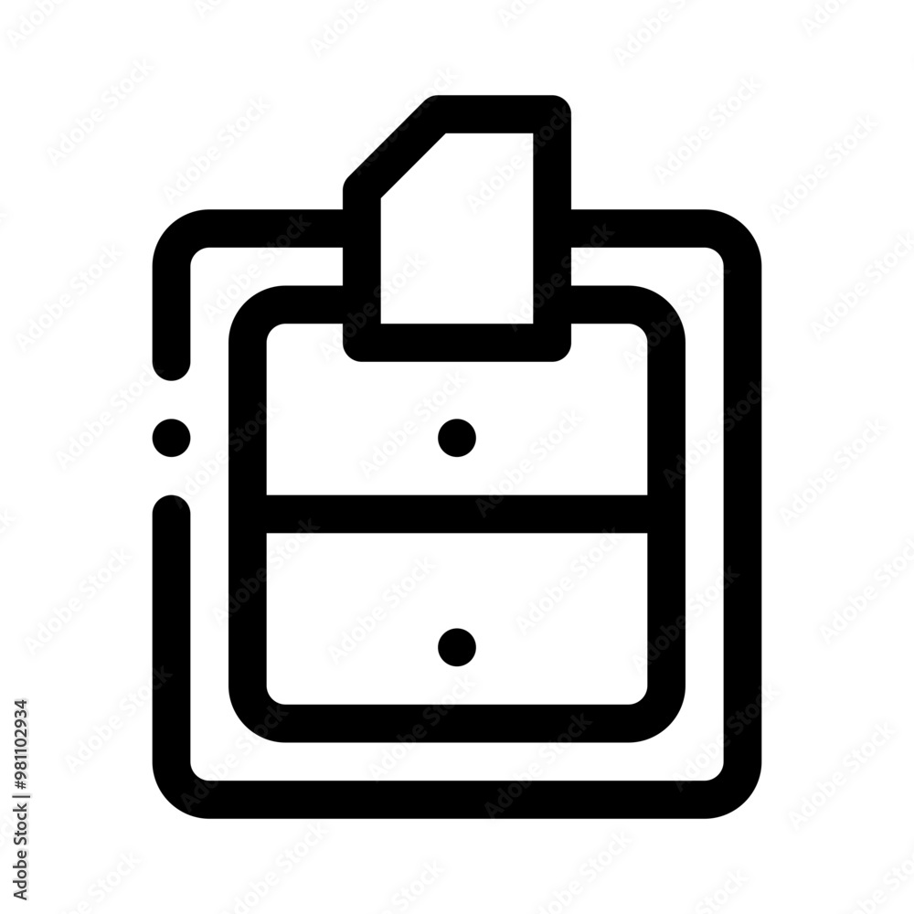 Filing Cabinet line icon Filing Cabinet line icon