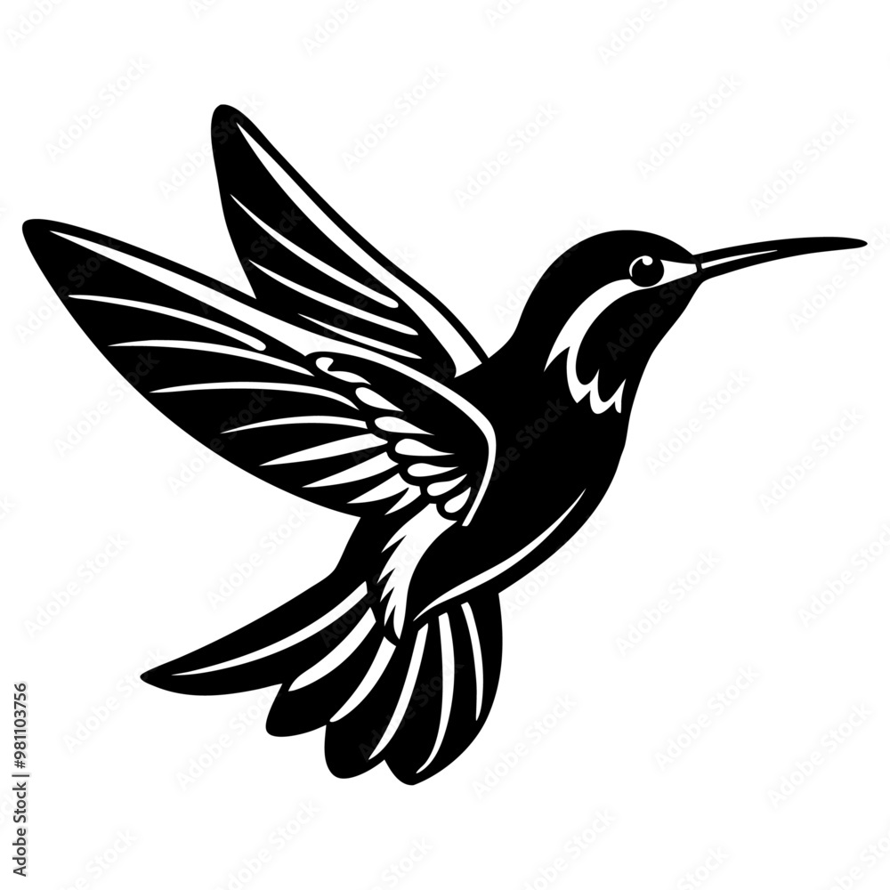 Hummingbird silhouette Hummingbird silhouette