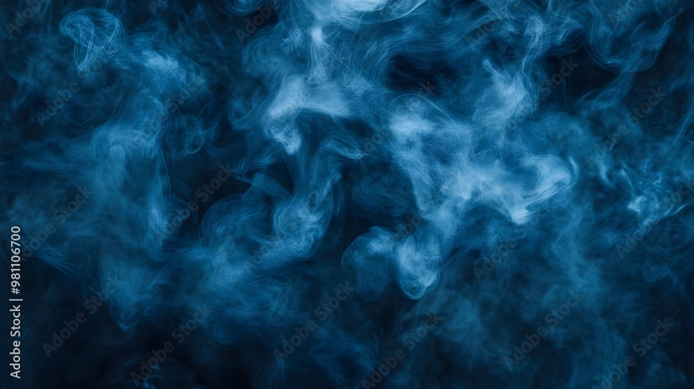Obraz premium Abstract Blue Smoke Background Texture