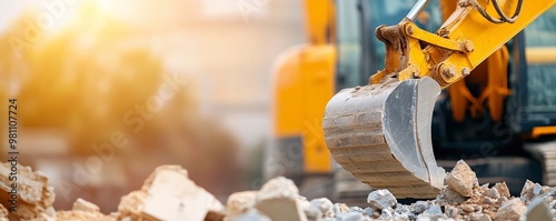 Advanced Excavator Controlled Concrete Demolition Techniques - Heavy Machinery and Specialized Methods for Complex Projects in Urban Environments